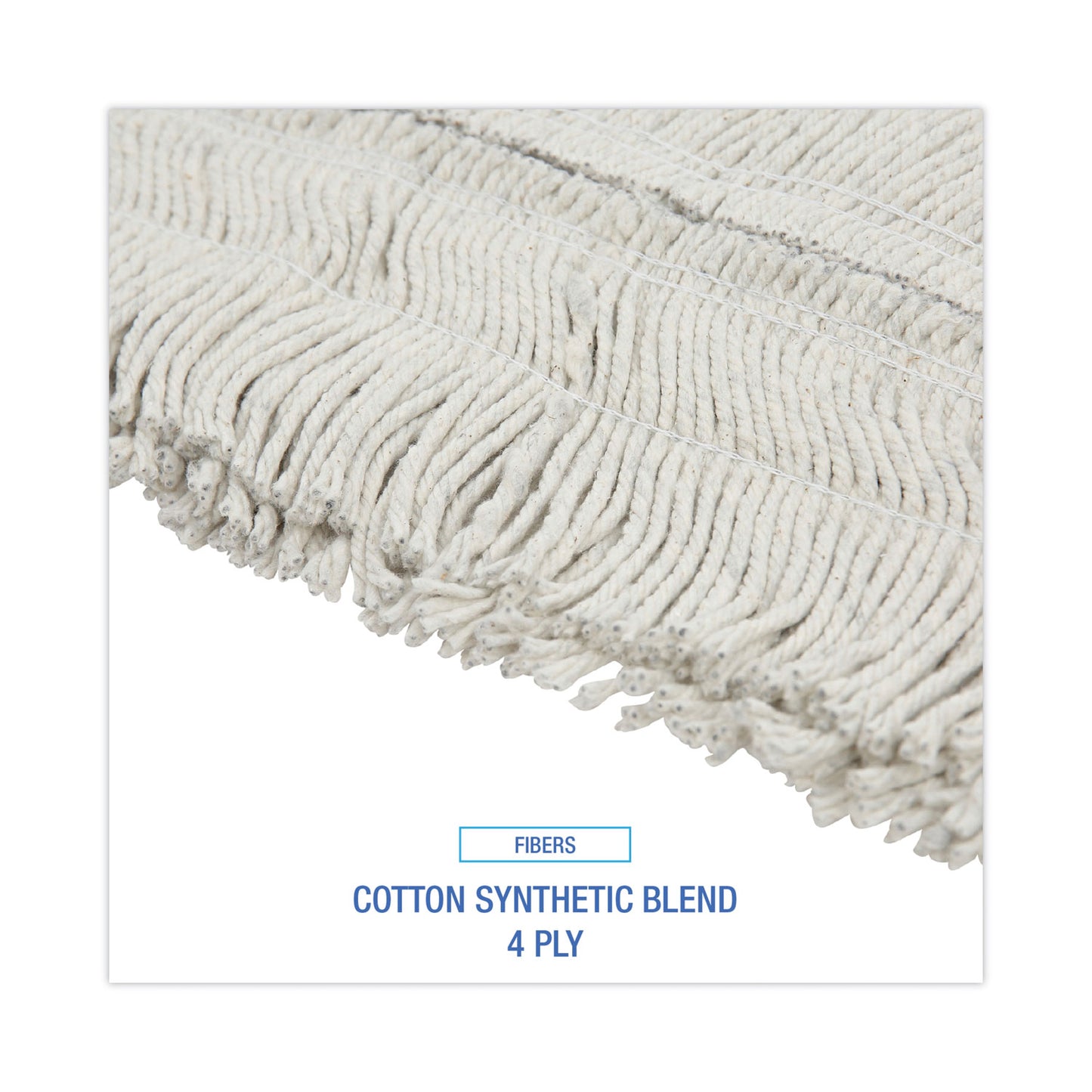 Boardwalk Disposable Cut End Dust Mop Head, Cotton/Synthetic, 24w x 5d, White (1624)