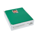 C-Line Two-Pocket Heavyweight Poly Portfolio Folder, 3-Hole Punch, 11 x 8.5, Green, 25/Box (33933BX)