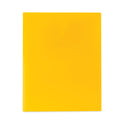 C-Line Two-Pocket Heavyweight Poly Portfolio Folder, 11 x 8.5, Yellow, 25/Box (33956BX)