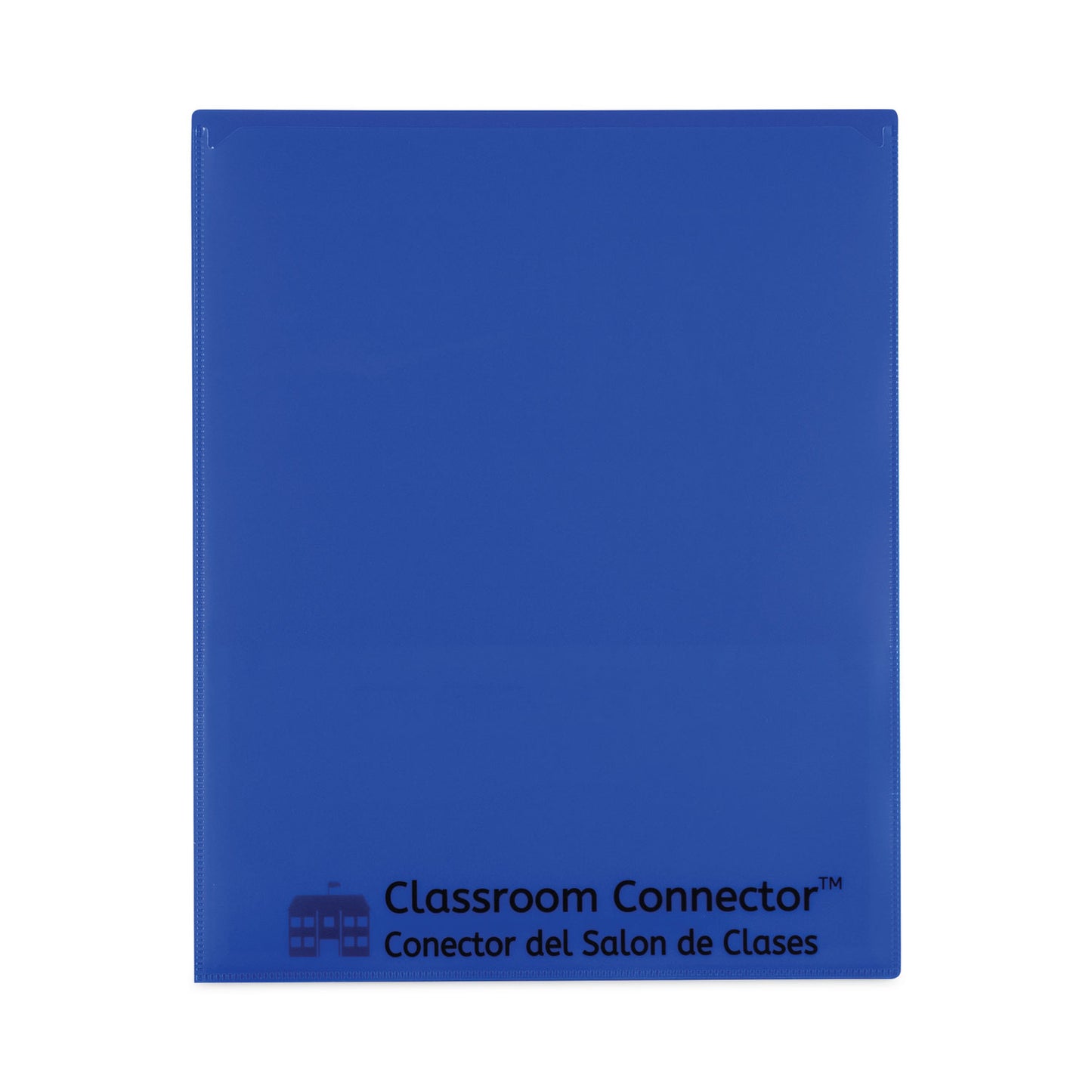 C-Line Classroom Connector Folders, 11 x 8.5, Blue, 25/Box (32005)