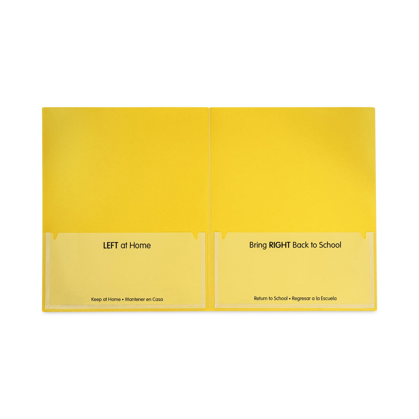 C-Line Classroom Connector Folders, 11 x 8.5, Yellow, 25/Box (32006)