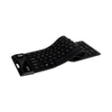 Adesso Slimtouch 232 Antimicrobial Waterproof Flex Keyboard, 120 Keys, Black (AKB232UB)