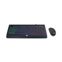 Adesso Backlit Gaming Keyboard and Mouse Combo, USB, Black (AKB137CB)