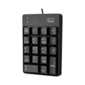 Adesso Spill-Resistant 18-Key Numeric Keypad, Black (AKB601UB)