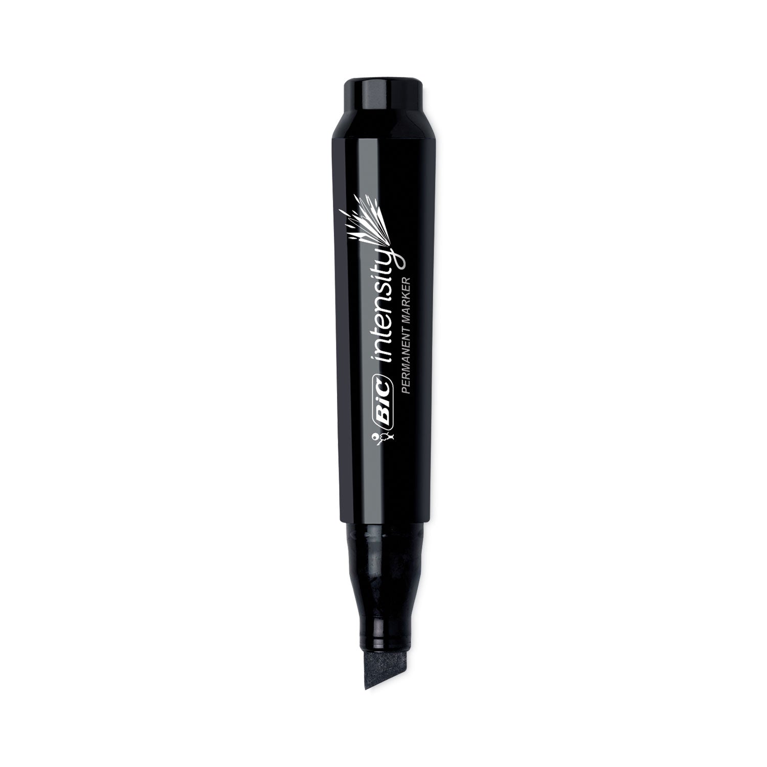 BIC Intensity Chisel Tip Permanent Marker, Broad Chisel Tip, Tuxedo Black, Dozen (GPMM11BK)