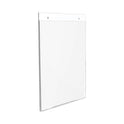 Classic Image Wall-Mount Sign Holder, Portrait, 8.5 x 11, Clear