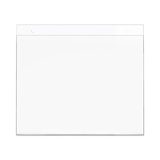 Deflecto Classic Image Wall-Mount Sign Holder, Landscape, 11 x 8.5, Clear (68301)