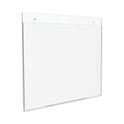 Deflecto Classic Image Wall-Mount Sign Holder, Landscape, 11 x 8.5, Clear (68301)