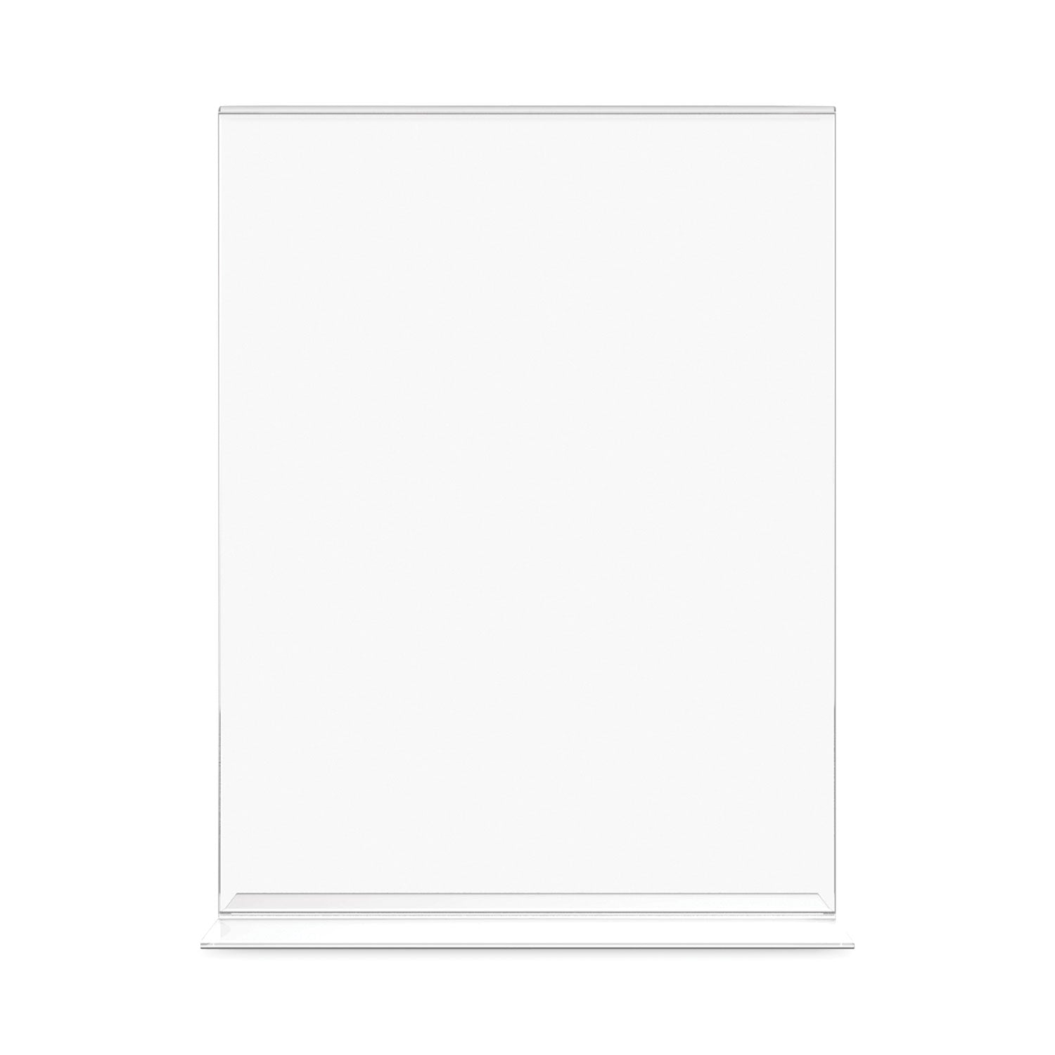 Deflecto Classic Image Double-Sided Sign Holder, 8.5 x 11 Insert, Clear (69201)