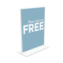 Deflecto Classic Image Double-Sided Sign Holder, 8.5 x 11 Insert, Clear (69201)