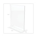 Deflecto Classic Image Double-Sided Sign Holder, 8.5 x 11 Insert, Clear (69201)