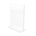 Deflecto Classic Image Double-Sided Sign Holder, 8.5 x 11 Insert, Clear (69201)