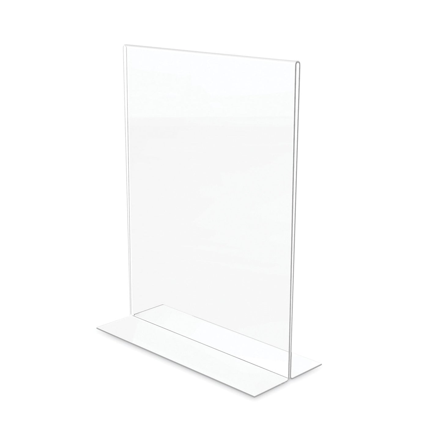 Deflecto Classic Image Double-Sided Sign Holder, 8.5 x 11 Insert, Clear (69201)