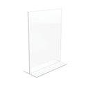 Deflecto Classic Image Double-Sided Sign Holder, 8.5 x 11 Insert, Clear (69201)