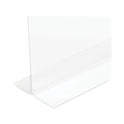 Deflecto Classic Image Double-Sided Sign Holder, 8.5 x 11 Insert, Clear (69201)