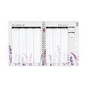 House of Doolittle Recycled WildFlower Weekly/Monthly Planner, WildFlower Artwork, 11 x 8.5, Gray/White/Purple Cover, 12-Month (Jan-Dec): 2025 (28774)