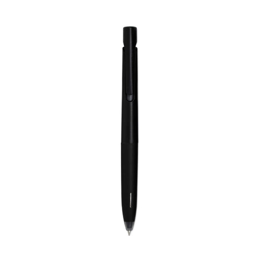 Zebra bLen Gel Pen, Retractable, Fine 0.7 mm, Black Ink, Black Barrel, Dozen (41410)