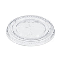 SOLO Straw-Slot Cold Cup Lids, Fits 9 oz to 20 oz Cups, Clear, 100/Pack (662TSPK)