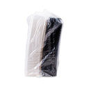 SOLO Creative Carryouts Hinged Plastic Hot Deli Boxes, Medium Snack Box, 18 oz, 6.22 x 5.9 x 2.1, Black/Clear, 200/Carton (851611PS94)