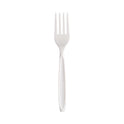 SOLO Reliance Mediumweight Cutlery, Fork, White, 100/Box, 1,000/Carton (RSWFX)