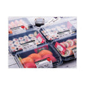 SOLO Creative Carryouts Hinged Plastic Hot Deli Boxes, Medium Snack Box, 18 oz, 6.22 x 5.9 x 2.1, Black/Clear, 200/Carton (851611PS94)