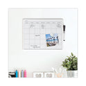 U Brands Magnetic Dry Erase Monthly Calendar, 14 x 11.66, White Surface, White Plastic Frame (260U0004)