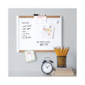 U Brands PINIT Magnetic Dry Erase Board with Plastic Frame, 20 x 16, White Surface, White Plastic Frame (428U0001)