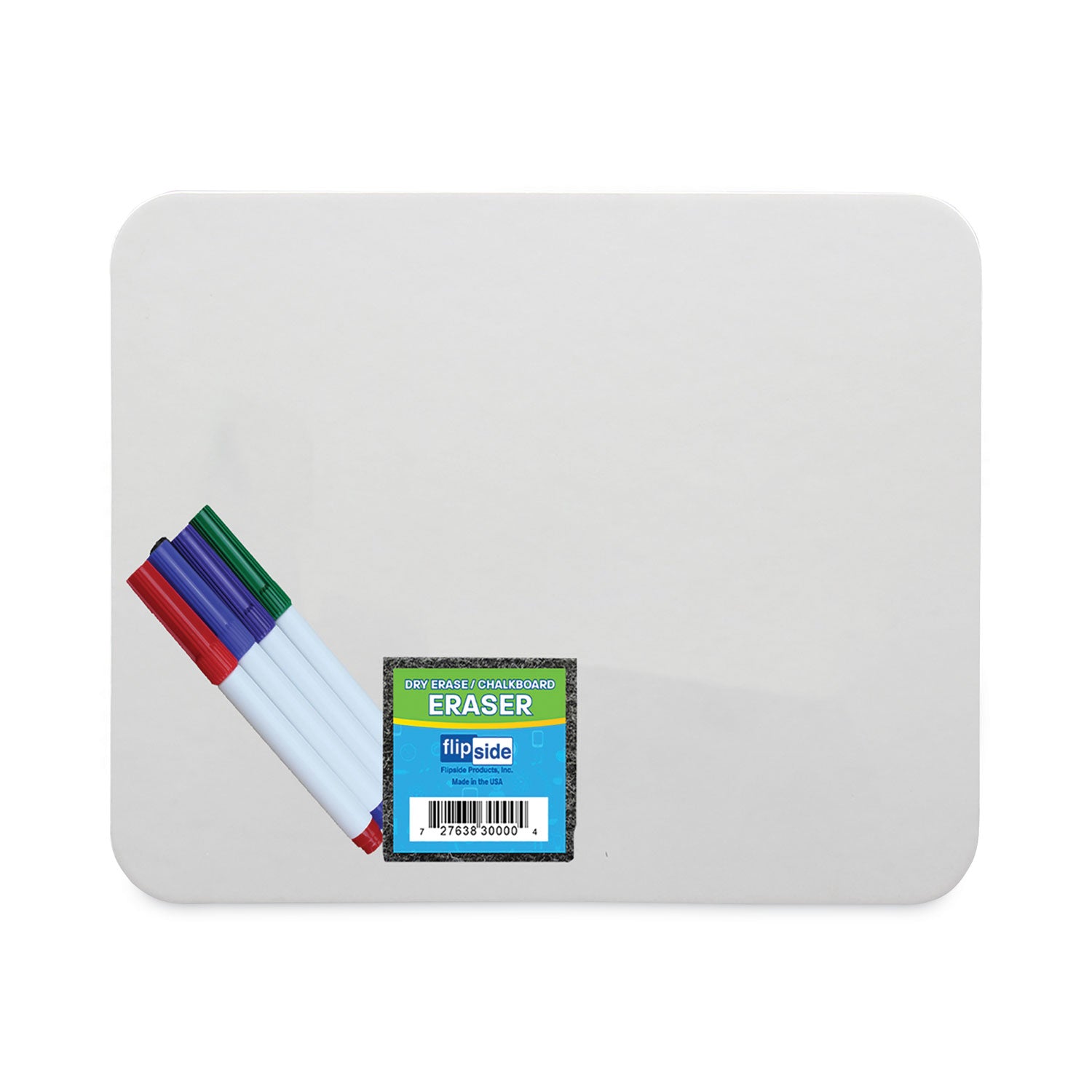 Flipside Magnetic Dry Erase Board Set, 12 x 9, White Surface, 12/Pack (31004)