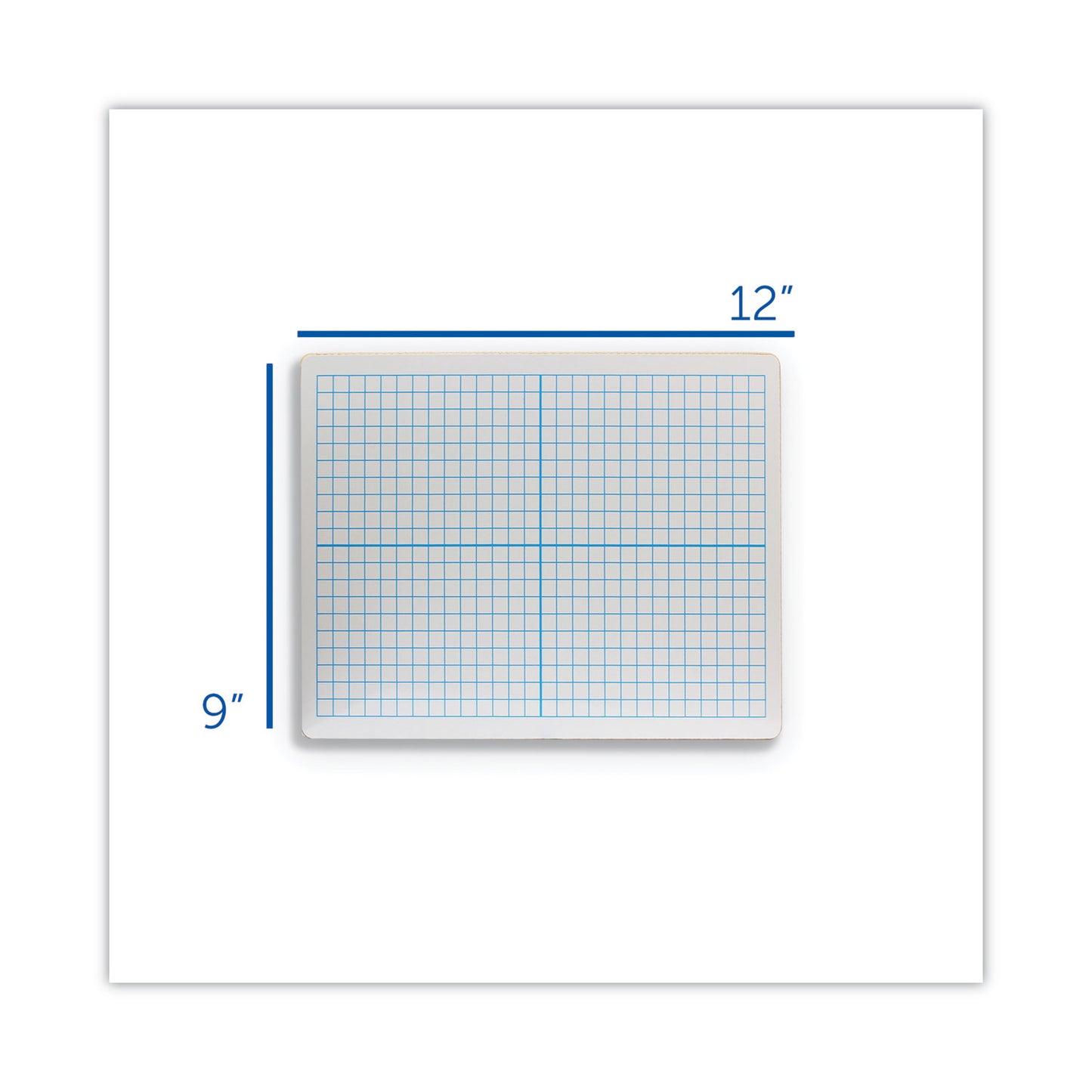 Flipside Graphing Two-Sided Dry Erase Board, 12 x 9, White Surface, 12/Pack (11200)