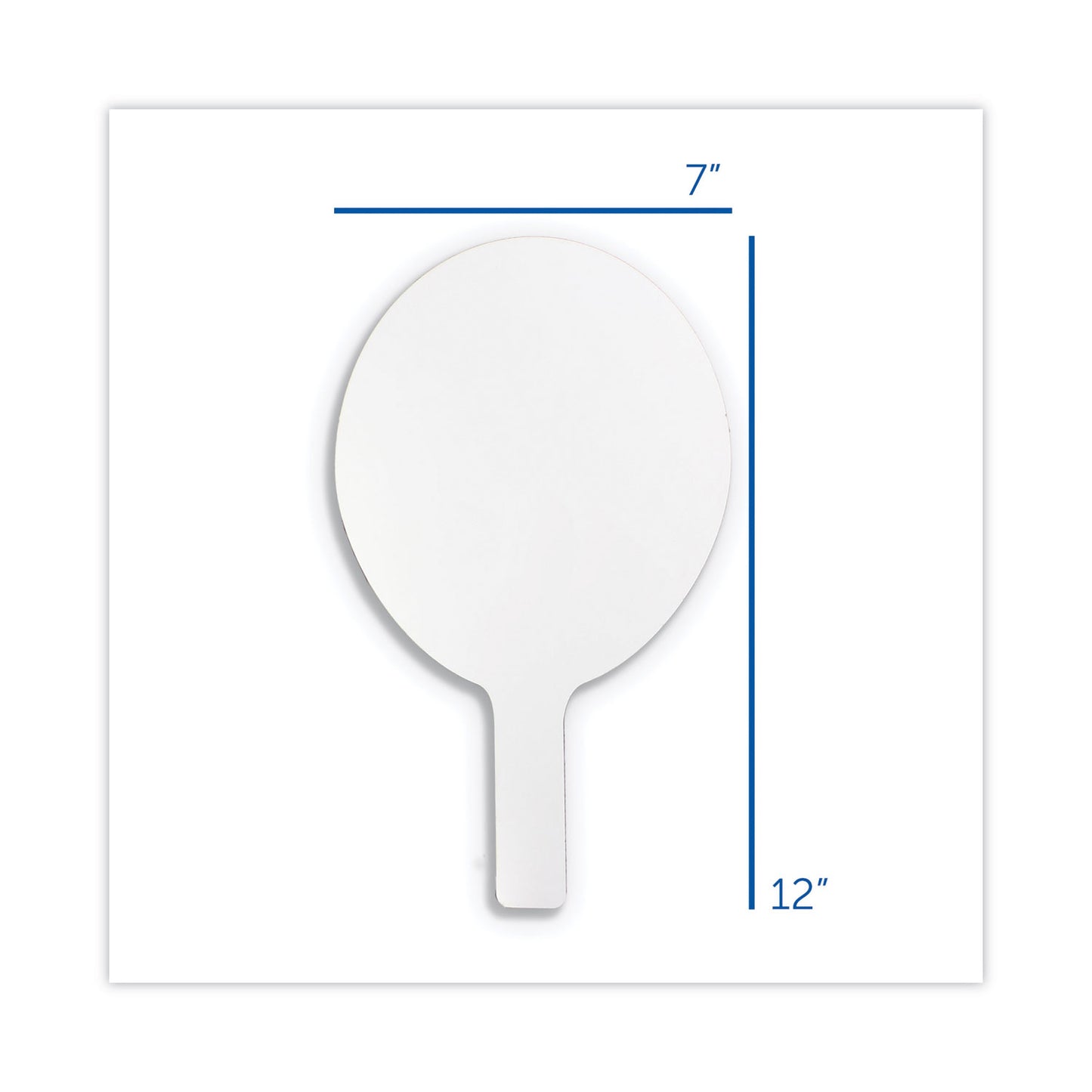 Flipside Dry Erase Paddle, 12 x 7, White Surface, 12/Pack (12032)