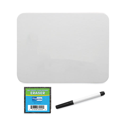 Flipside Magnetic Dry Erase Board Set, 12 x 9, White Surface, 12/Pack (21004)