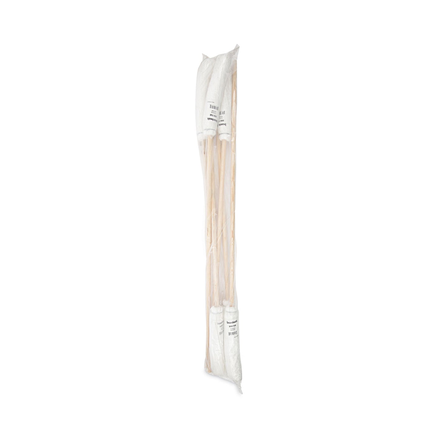 Boardwalk Handle/Deck Mops, #16 White Rayon Head, 48" Natural Wood Handle (116R)