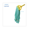 Boardwalk EcoMop Looped-End Mop Head, Recycled Fibers, Medium Size, Green, 12/Carton (1200MCT)