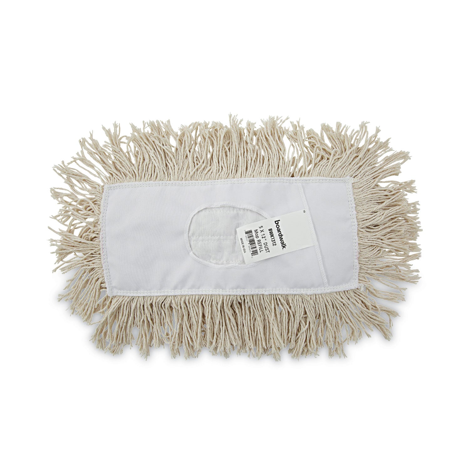 Boardwalk Mop Head, Dust, Cotton, 12 x 5, White (1312)