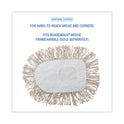 Boardwalk Wedge Dust Mop Head, Cotton, 17.5 x 13.5, White (1491)