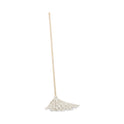 Boardwalk Handle/Deck Mops, #12 White Cotton Head, 48" Natural Wood Handle, 6/Pack (112C)