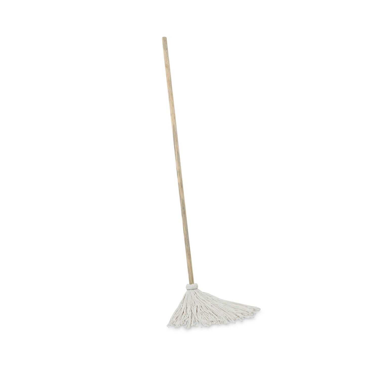 Boardwalk Handle/Deck Mops, #12 White Rayon Head, 48" Natural Wood Handle, 6/Pack (112R)