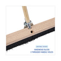 Boardwalk Floor Brush Head, 3" Black Polypropylene Bristles, 36" Brush (20636)