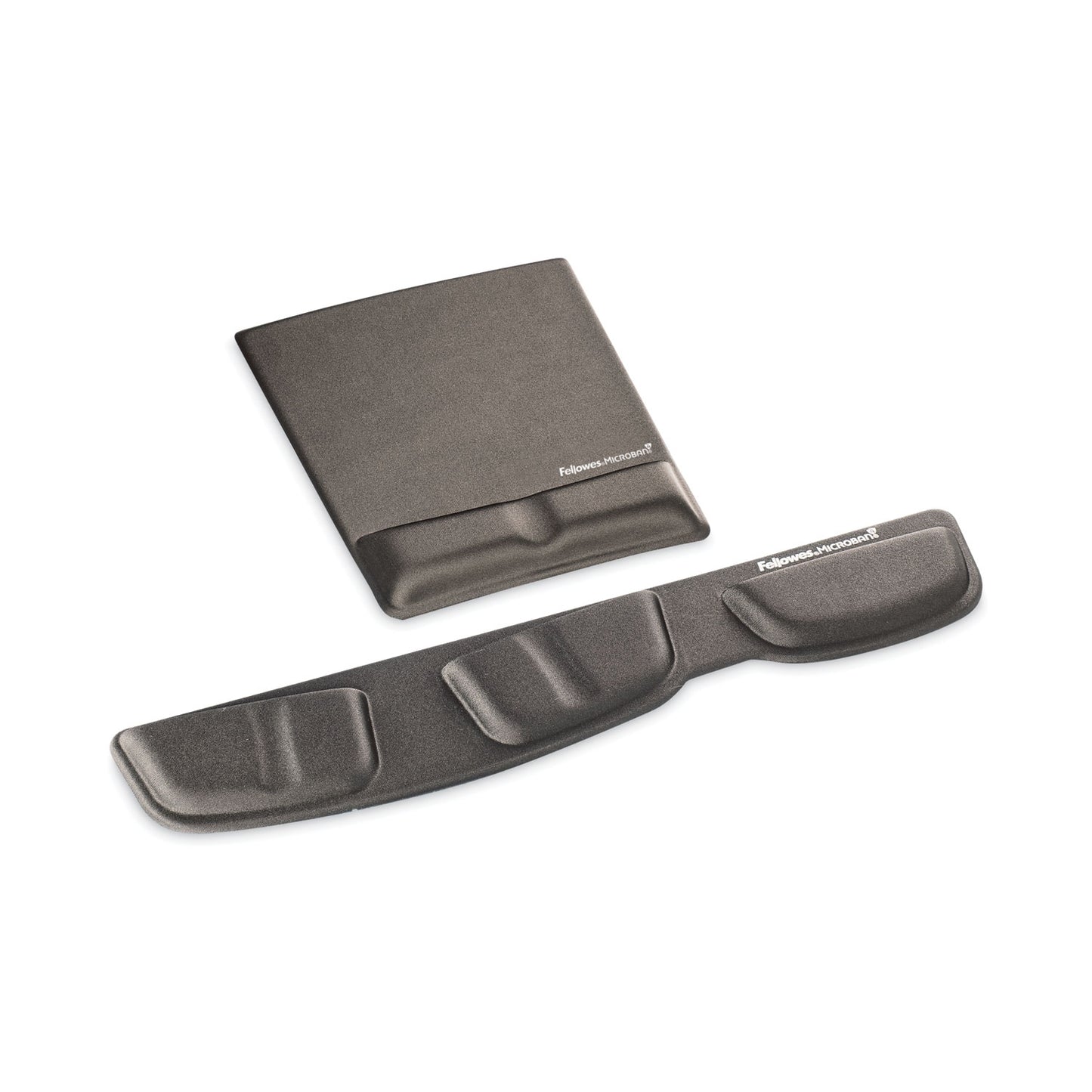 Fellowes Ergonomic Memory Foam Wrist Rest with Attached Mouse Pad, 8.25 x 9.87, Black (9180901)