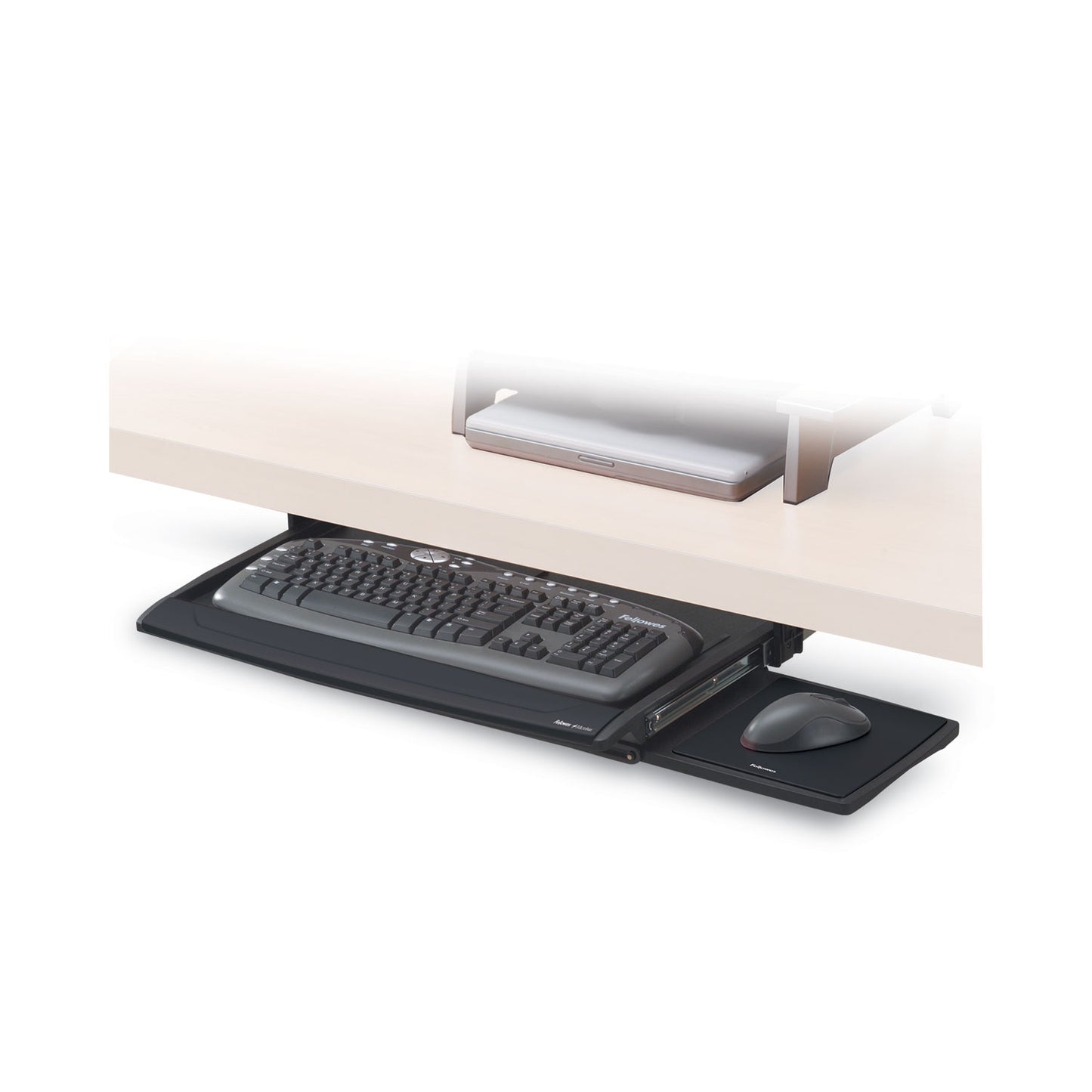 Fellowes Deluxe Keyboard Drawer, 20.5w x 11.13d, Black (8031207)