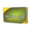 Alliance Pale Crepe Gold Rubber Bands, Size 64, 0.04" Gauge, Golden Crepe, 1 lb Box, 490/Box (20645)