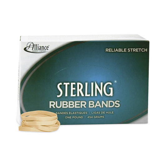 Alliance Sterling Rubber Bands, Size 62, 0.03" Gauge, Crepe, 1 lb Box, 600/Box (24625)