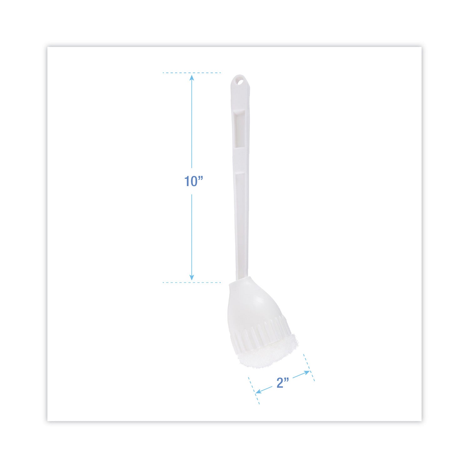 Boardwalk Cone Bowl Mop, 10" Handle, 2" Mop Head, White, 25/Carton (00170)