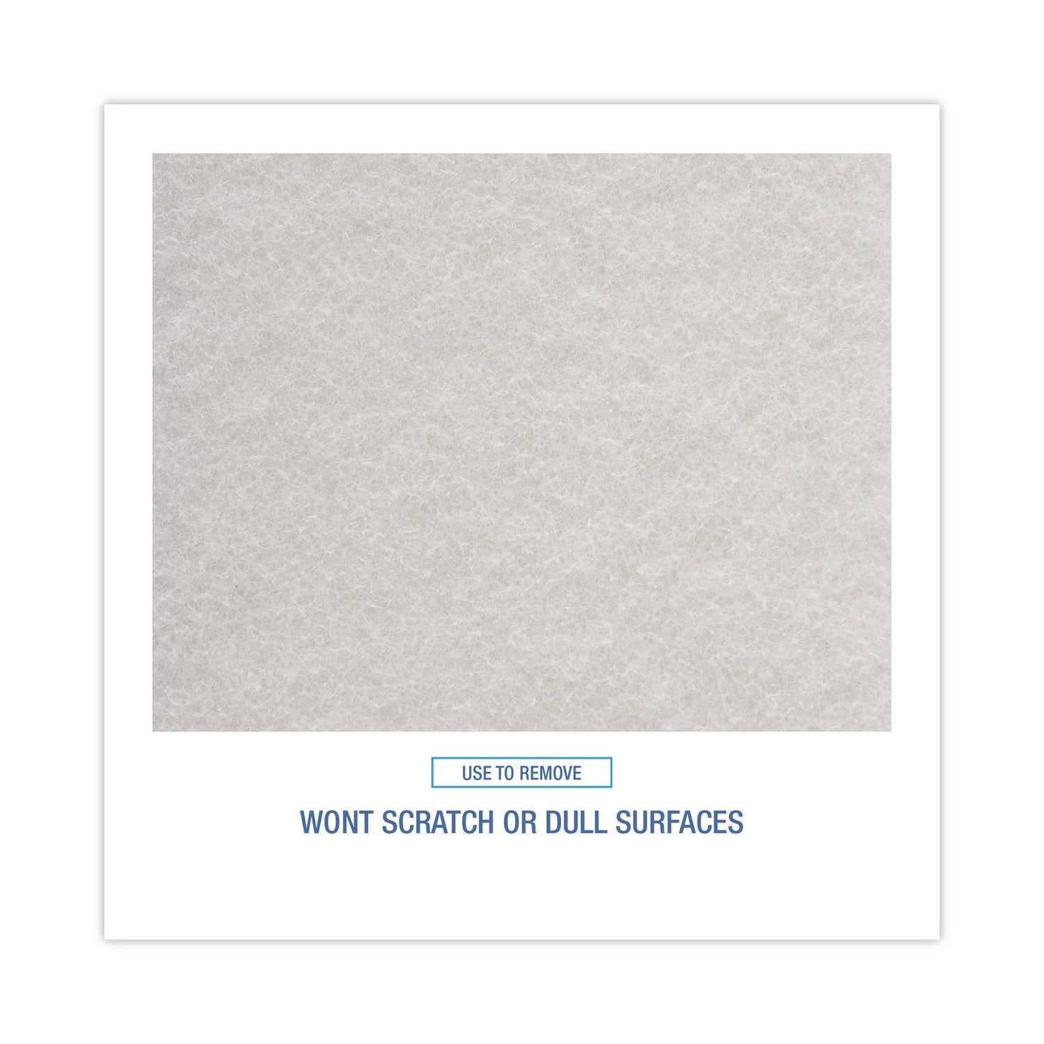 Boardwalk Light Duty Scour Pad, White, 6 x 9, White, 20/Carton (198)