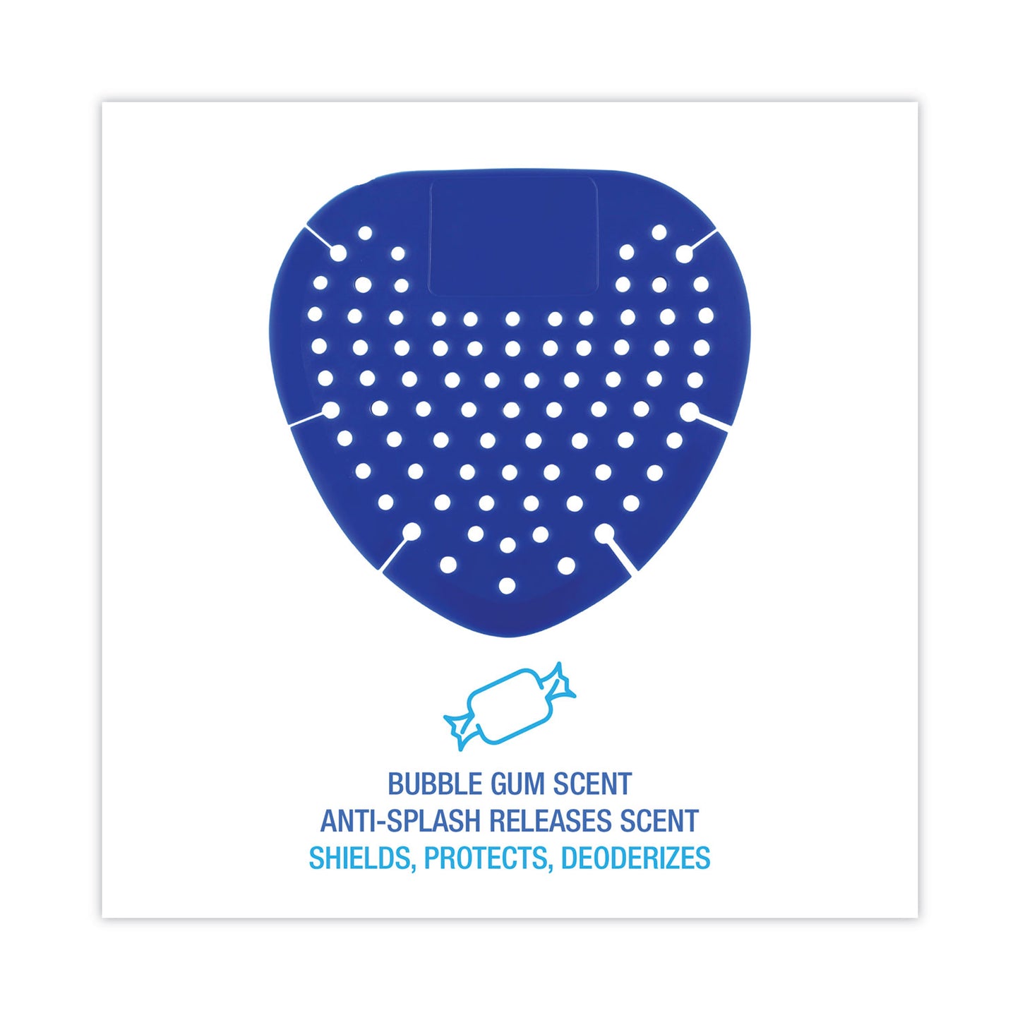 Boardwalk Urinal Screen, Bubblegum Scent, 3.5 oz, Blue, Dozen (1002)