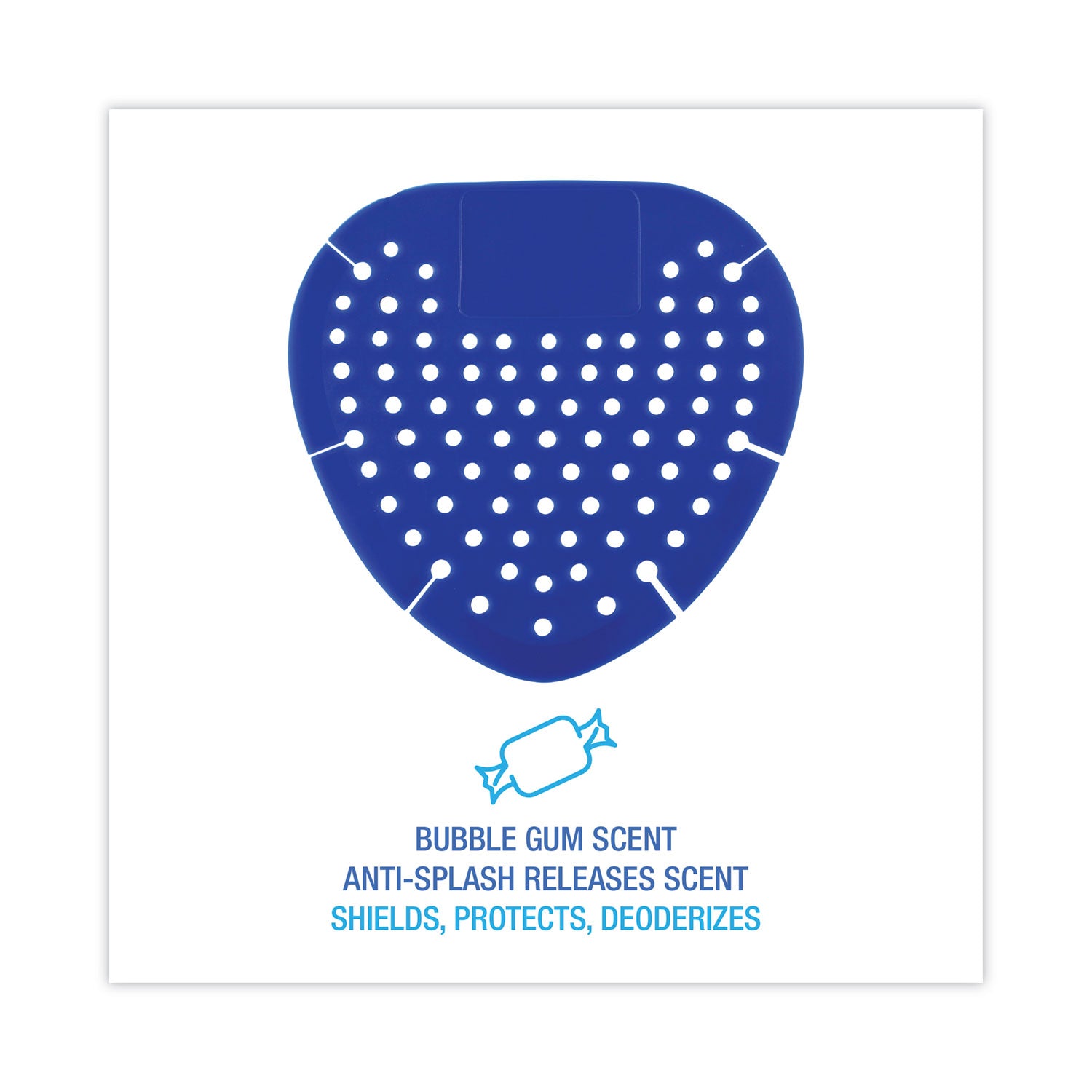 Boardwalk Urinal Screen, Bubblegum Scent, 3.5 oz, Blue, Dozen (1002)