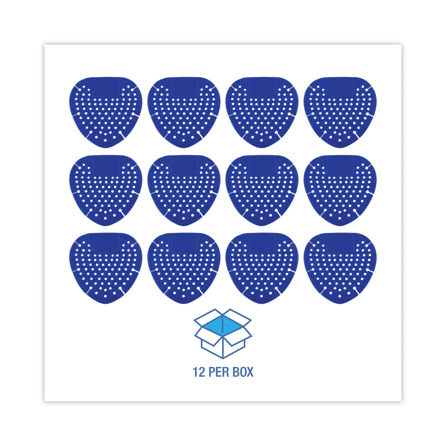 Boardwalk Urinal Screen, Bubblegum Scent, 3.5 oz, Blue, Dozen (1002)