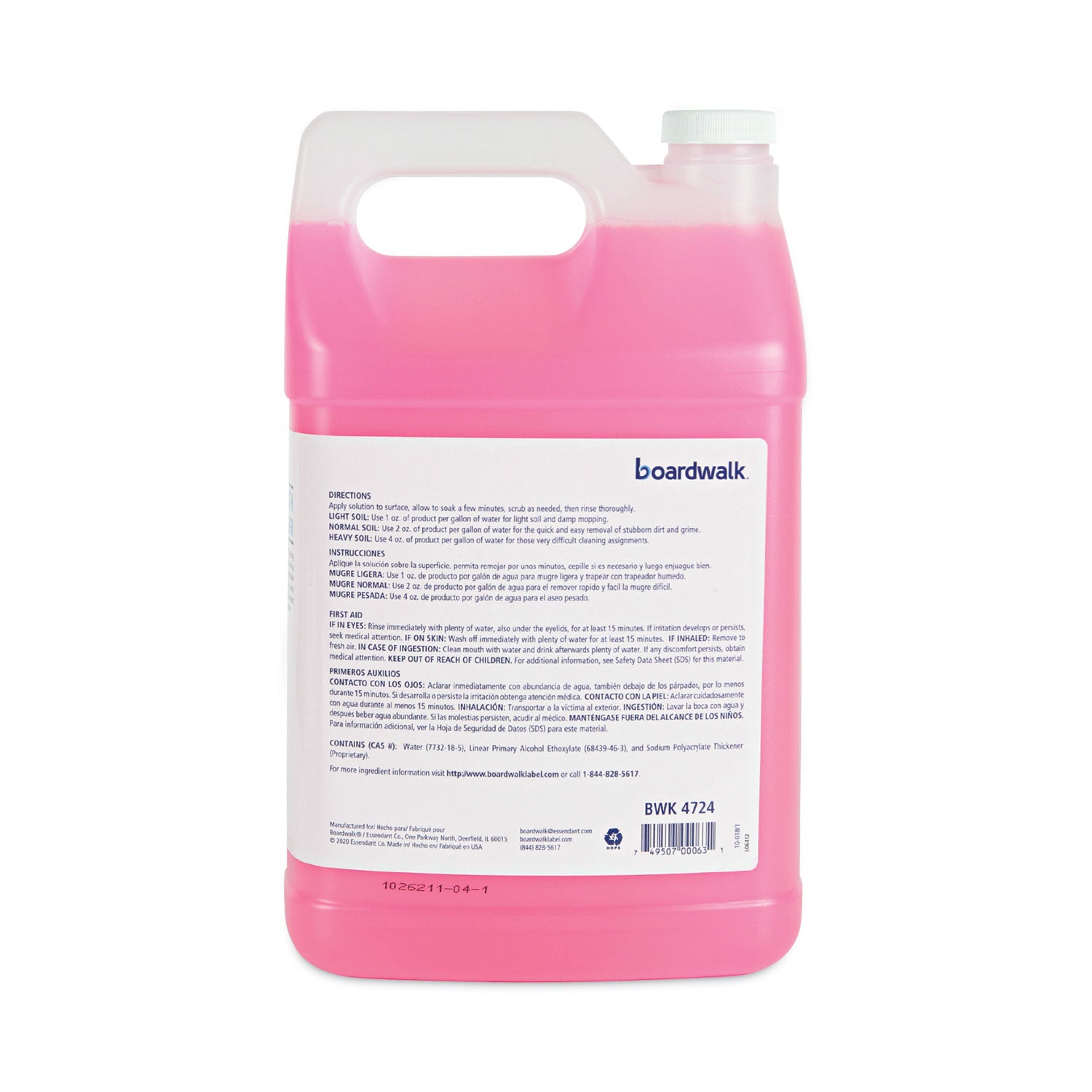 Boardwalk Industrial Strength All-Purpose Cleaner, Unscented, 1 gal Bottle (4724EA)