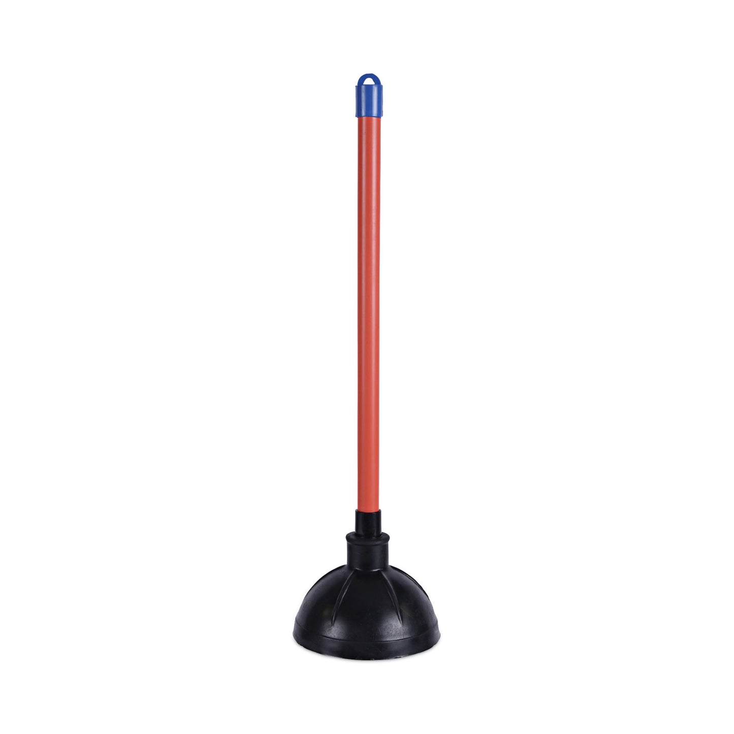 Boardwalk Toilet Plunger, 18" Plastic Handle, 5.63" dia, Red/Black (09201EA)