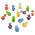 Quartet Magnetic "Push Pins", 0.75" Diameter, Assorted Colors, 20/Pack (MPPC)